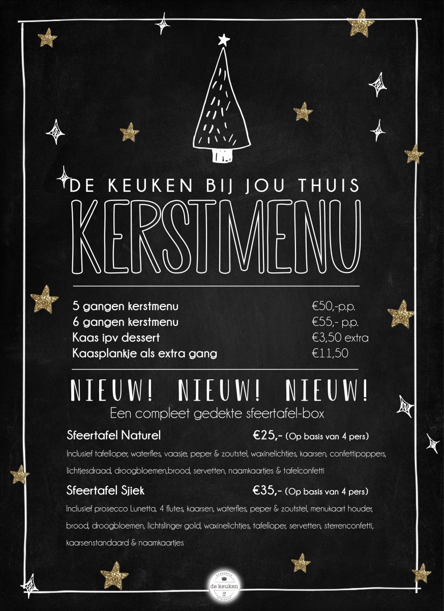 Kerstmis 2020 Brasserie de keuken